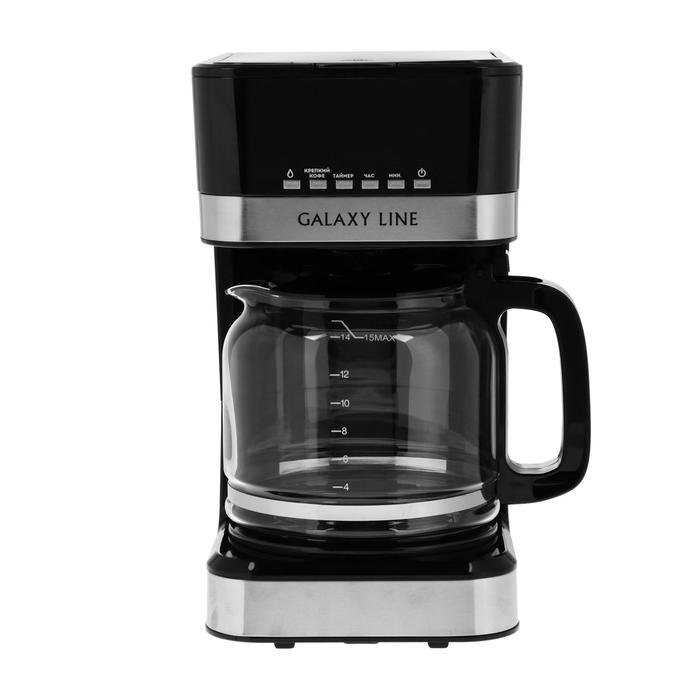 Кофеварка Galaxy LINE GL 0711, капельная, 1100 Вт, 1.8 л, черная Кофеварка Galaxy LINE GL 0711, капельная, 1100 Вт, 1.8 л, черная