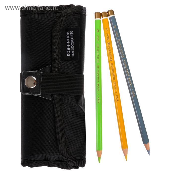 Набор художественный Koh-I-Noor 3796 Polycolor, 36 предметов, в текстильном свертке Набор художественный Koh-I-Noor 3796 Polycolor, 36 предметов, в текстильном свертке