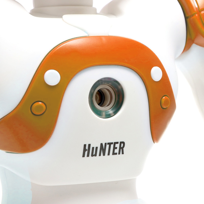 Робот &laquo;Хантер&raquo;, радиоуправляемый, световые и звуковые эффекты, работает от аккумулятора, цвет оранжевый