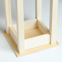 Кашпо деревянное 12×12×30 см "Фонарик", ручка верёвка, натуральный Дарим Красиво Кашпо деревянное 12×12×30 см "Фонарик", ручка верёвка, натуральный Дарим Красиво