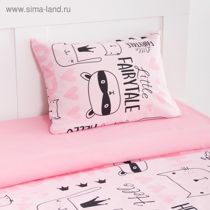 Постельное белье "Этель" 1.5 сп Little crown 143*215 см, 150*214 см, 50*70 см -1 шт,100% хл, бязь