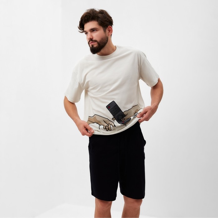 Пижама мужская KAFTAN Just chilling размер 56, серый/черный Пижама мужская KAFTAN Just chilling размер 56, серый/черный