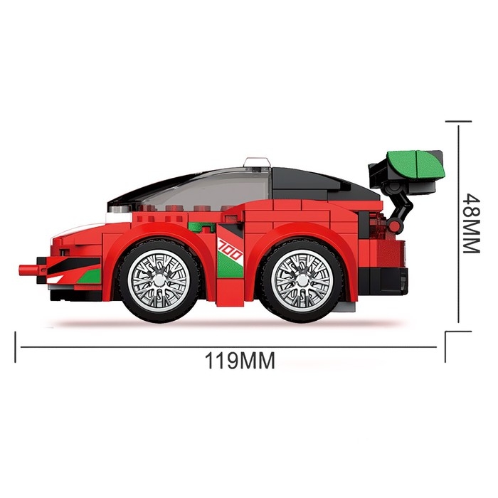 Конструктор инерционный «Спорткар», 137 деталей Конструктор инерционный «Спорткар», 137 деталей