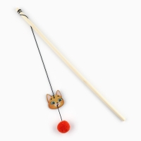 Дразнилка с деревянной подвеской &laquo;Мордочка&raquo;, 4 см