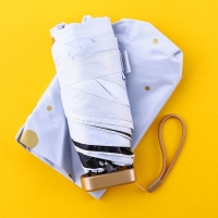 Зонт женский механический, 6 спиц, цвет белый. Зонт женский механический, 6 спиц, цвет белый.