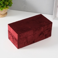 Шкатулка текстиль "Ядро" бордовая 12х25х7,8 см Шкатулка текстиль "Ядро" бордовая 12х25х7,8 см