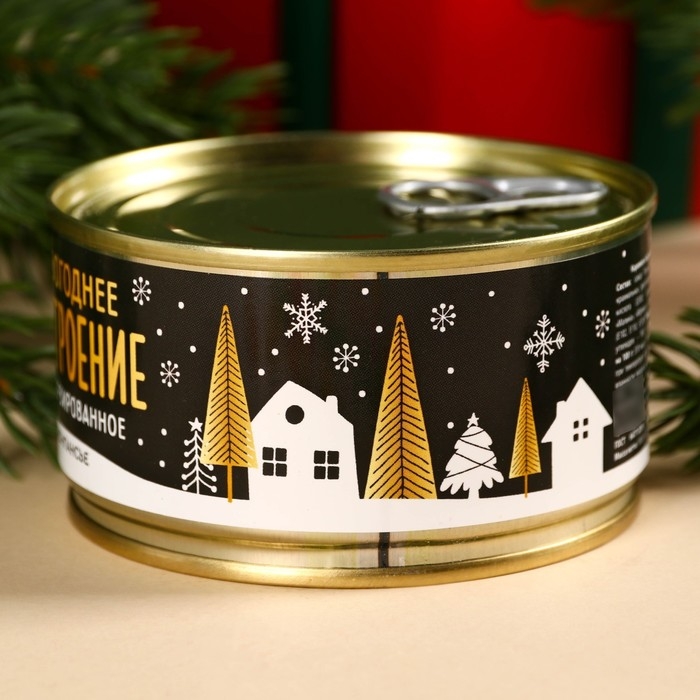 Монпансье &laquo;Новогоднее настроение консервированное&raquo; в консервной банке, 100 г.