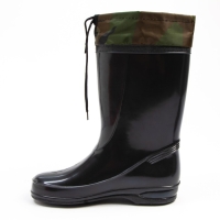 Сапоги женские с утеплителем, размер 37, цвет чёрный, ПВХ Сапоги женские с утеплителем, размер 37, цвет чёрный, ПВХ