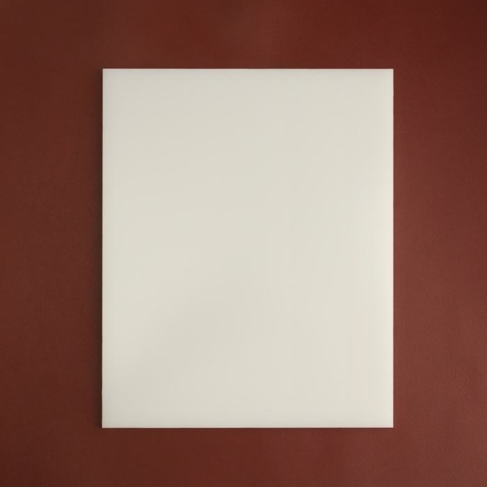 Доска-плита для пробойников и работы с кожей, 24 &times; 19 &times; 0,5 см, цвет белый