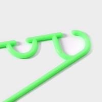 Плечики - вешалки для одежды Доляна, 26,5×14 см, 10 шт, детские, цвет зелёный Плечики - вешалки для одежды Доляна, 26,5×14 см, 10 шт, детские, цвет зелёный