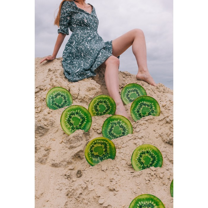 Салатник стеклянный Доляна «Романтичный киви», 920 мл, 22×5 см Салатник стеклянный Доляна «Романтичный киви», 920 мл, 22×5 см