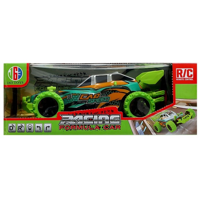 Машина радиоуправляемая &laquo;Формула&raquo;, свет, с аккумулятором, цвет зелёный