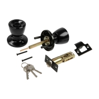 Защелка 1203, с ключом, цвет глянцевый черный Защелка 1203, с ключом, цвет глянцевый черный