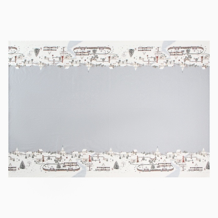 Скатерть Этель "Зимняя деревня" 110х149 см, 100% хл, саржа 190 г/м2