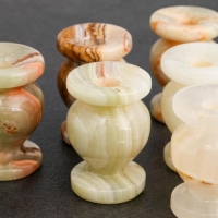 Набор Церковных подсвечников, 6 шт, 3&times;4.5 см, оникс