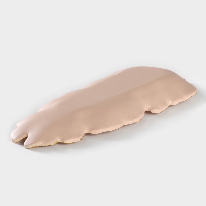 Блюдо для фруктов Доляна «Золотой лист», 38,5×15,5 см, цвет розово-бежевый Блюдо для фруктов Доляна «Золотой лист», 38,5×15,5 см, цвет розово-бежевый