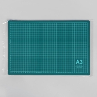 Мат для резки, 45 &times; 30 см, А3, цвет зелёный, DK-003