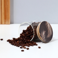 Банка для хранения сыпучих продуктов и круп &laquo;Тропики&raquo;, 250 мл