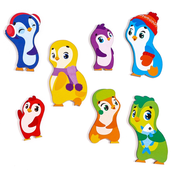 Головоломка деревянная для детей «Пингвины» Головоломка деревянная для детей «Пингвины»