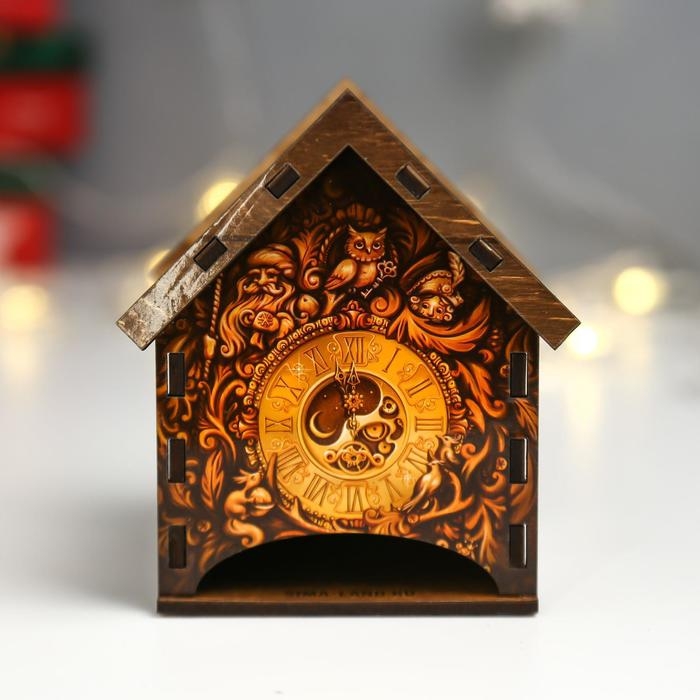 Чайный домик "С Новым Годом" 10,5х9,5х12 см