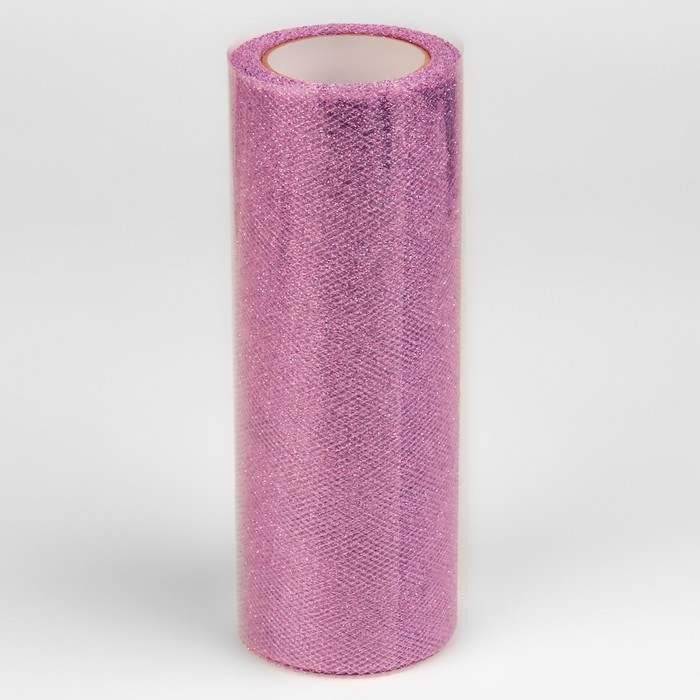Фатин с глиттером, 15 см, 11 &plusmn; 1 г/кв.м, 9 &plusmn; 0,5 м, цвет сиреневый №15