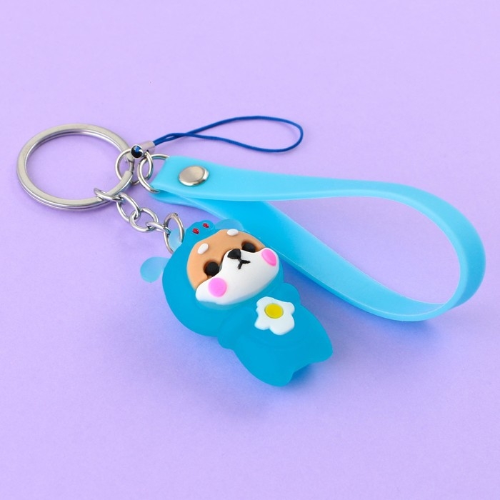 Брелок для ключей с фонариком резиновый &laquo;Давай устроим вечеринку&raquo;, 3 х 9.5 см