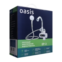 Водонагреватель OASIS EP-3, проточный, 3.3 кВт, белый Водонагреватель OASIS EP-3, проточный, 3.3 кВт, белый