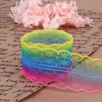 Кружево капроновое &laquo;Радуга яркая&raquo;, 45 мм &times; 10 &plusmn; 1 м, цвет разноцветный №1
