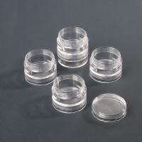 Набор баночек для декора, 25 шт, в органайзере, 4 мл, 19 &times; 10 &times; 3,5 см, цвет прозрачный