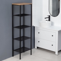 Стеллаж &laquo;Торонто 15&raquo;, 47&times;30&times;146,5 см, цвет чёрный