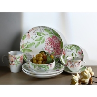 Тарелка керамическая &laquo;Акварель&raquo;, 25.5 см, цвет белый