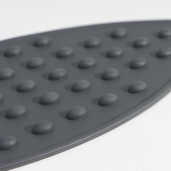 Подставка для утюга Доляна, силикон, 26,5&times;14 см, цвет серый