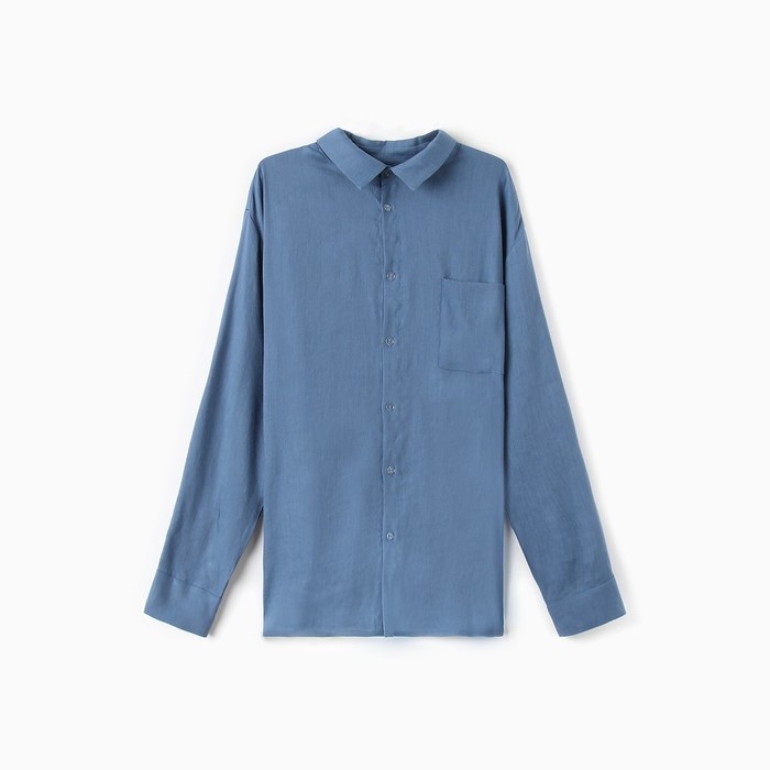 Рубашка мужская с длинным рукавом MIST р.54, синий Рубашка мужская с длинным рукавом MIST р.54, синий