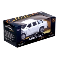 Машина металлическая «Тундра», открываются двери, 1:32, инерция, цвет белый Машина металлическая «Тундра», открываются двери, 1:32, инерция, цвет белый