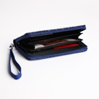 Кошелёк женский на молнии, цвет синий Кошелёк женский на молнии, цвет синий