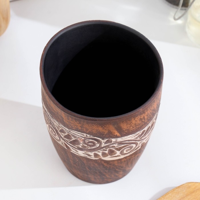 Стакан &laquo;Ангоб&raquo; 0,3л, 9х6х6 см