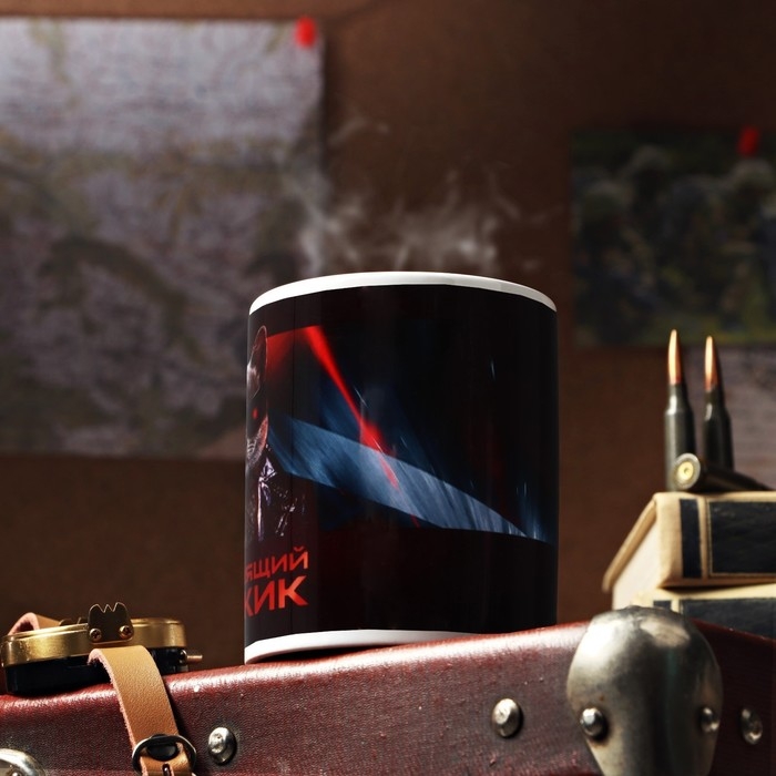 Кружка с сублимацией &laquo;Настоящий мужик&raquo; крутой кот, 320 мл