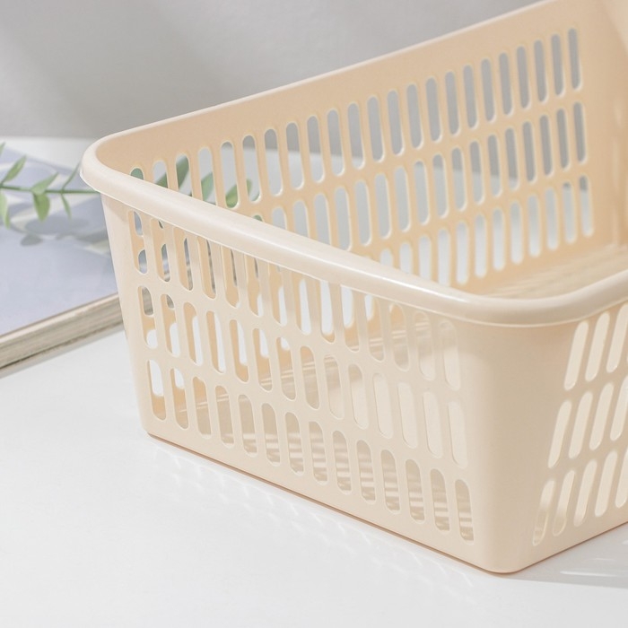 Корзина для хранения, 30&times;20&times;10 см, цвет МИКС