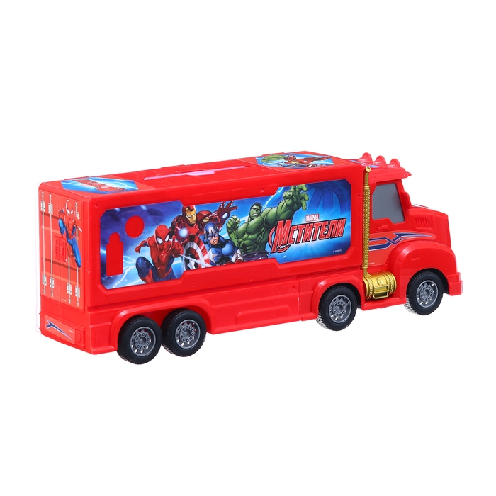 Грузовик перевозчик «Мстители», 4 машины в комплекте Грузовик перевозчик «Мстители», 4 машины в комплекте