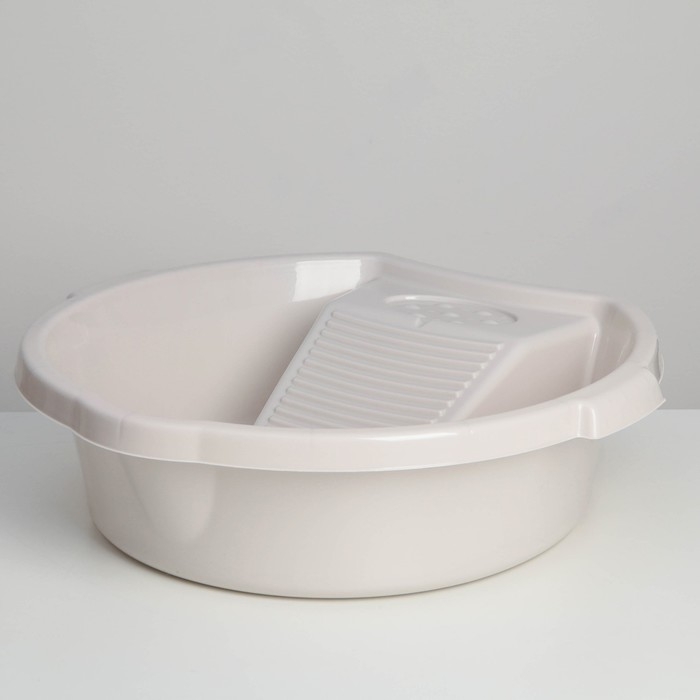 Таз круглый для стирки &laquo;Хозяюшка&raquo;, 10 л, цвет МИКС