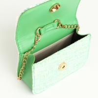 Сумка детская для девочки на клапане &laquo;Выбражулька&raquo;, цвет зелёный