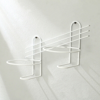 Подвес для кашпо, настенный, d = 16 см, белый, «Косая-2» Подвес для кашпо, настенный, d = 16 см, белый, «Косая-2»