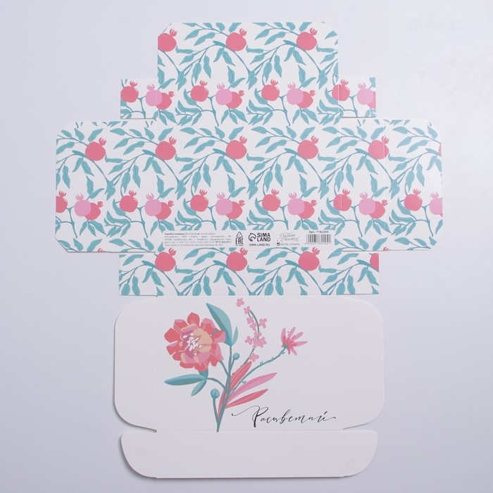 Коробка подарочная складная, упаковка, «Расцветай», 21 х 15 х 5 см Коробка подарочная складная, упаковка, «Расцветай», 21 х 15 х 5 см