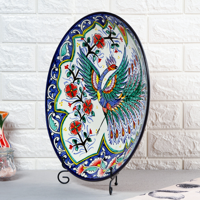 Ляган Риштанская Керамика Ляган Риштанская Керамика "Жар-птица", 41 см