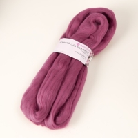 Шерсть для валяния 100% тонкая шерсть 50гр (1168-темный амарант)