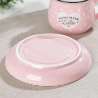 Кофейная пара керамическая «Уютный дом», 2 предмета: чашка 180 мл, блюдце d=12,5 см, цвет МИКС Кофейная пара керамическая «Уютный дом», 2 предмета: чашка 180 мл, блюдце d=12,5 см, цвет МИКС