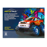 Джип радиоуправляемый &laquo;Граффити&raquo;, работает от батареек, цвет красный