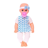 Пупс музыкальный «Кроха», в костюмчике, МИКС Пупс музыкальный «Кроха», в костюмчике, МИКС