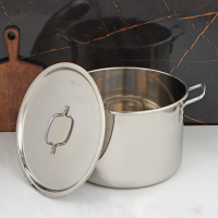 Кастрюля &laquo;Общепит&raquo;, 20 л, d=35 см, h=23 см, металлическая крышка, индукция