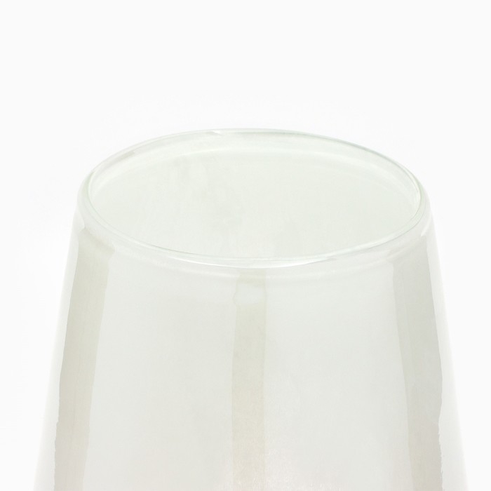 Ваза для цветов &laquo;Нежность&raquo; из цветного стекла 30,5&times;17,5&times;17,5 см